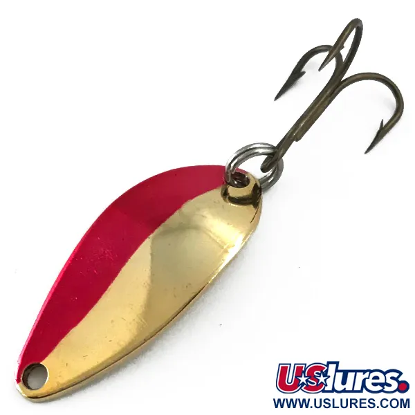 Vintage  Seneca Little Cleo, 1/8oz Gold / Red fishing spoon #5539