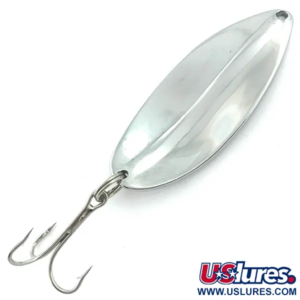 Vintage  TODDCO Main liner , 3/4oz Nickel / Orange fishing spoon #5574