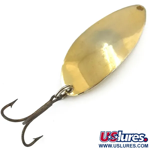 Vintage  Seneca Little Cleo (Hula Girl), 1/2oz Gold fishing spoon #5584