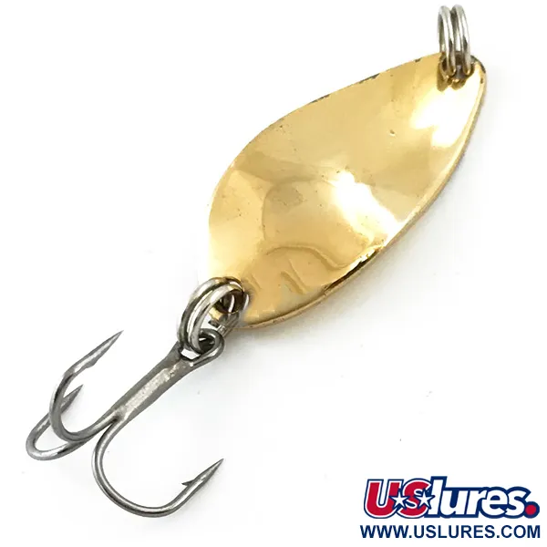 Vintage  Seneca Little Cleo, 1/8oz Gold fishing spoon #5601
