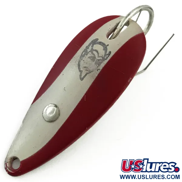 Vintage  Eppinger Weedless Dardevle Spinnie, 1/3oz Red / White / Nickel fishing spoon #5606