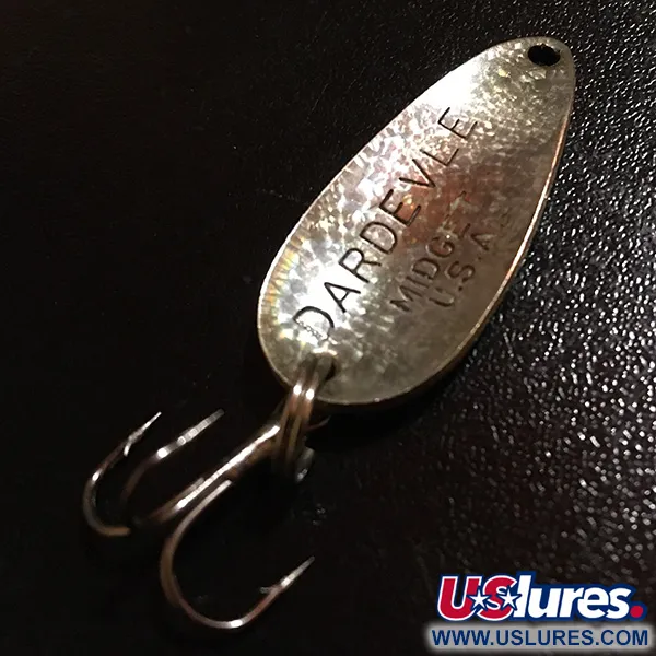 Vintage  Eppinger Dardevle Midget Crystal, 3/16oz Crystal (Copper), discontinued in 1980s, fishing spoon #5607