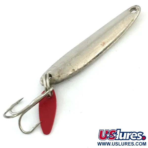 Vintage   Bay de Noc Swedish pimple, 3/16oz Nickel fishing spoon #5608