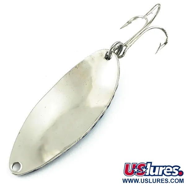 Vintage   Acme Little Cleo, 2/5oz Nickel / Blue fishing spoon #5612