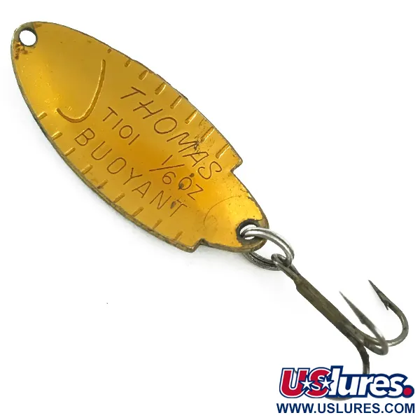 Vintage   Thomas Buoyant, 3/16oz Fire Tiger / Gold fishing spoon #5618