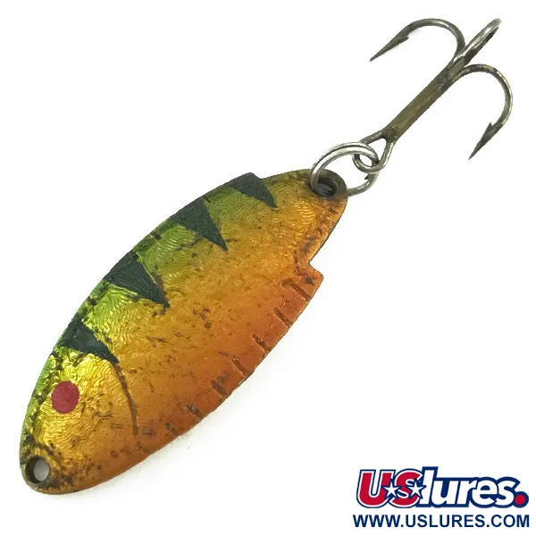 Vintage   Thomas Buoyant, 3/16oz Fire Tiger / Gold fishing spoon #5618