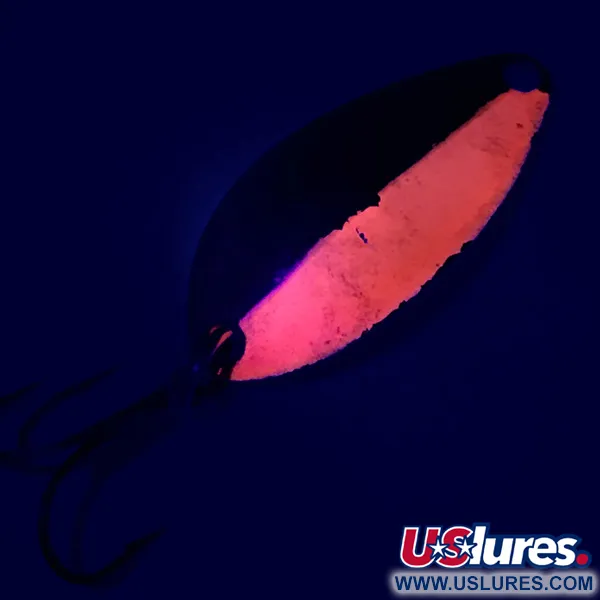 Vintage  Seneca Little Cleo UV, 1/8oz Gold / Orange fishing spoon #5627