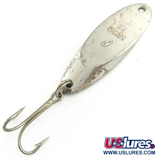 Vintage  Weber Mr Champ, 3/4oz Silver (Silver Plated) fishing spoon #5635