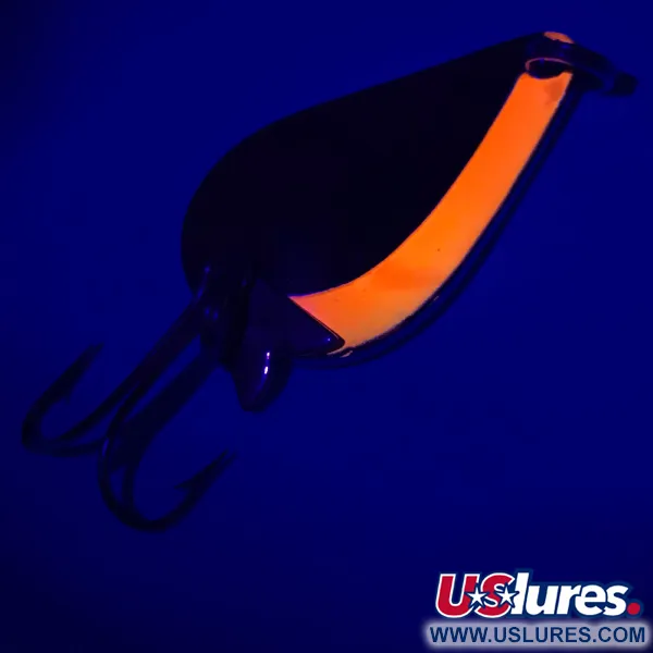 Vintage  Acme K.O. Wobbler, 1/4oz Orange / Gold fishing spoon #5638