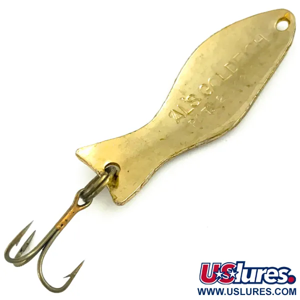 Vintage   Al's gold fish, 1/4oz Gold fishing spoon #5639