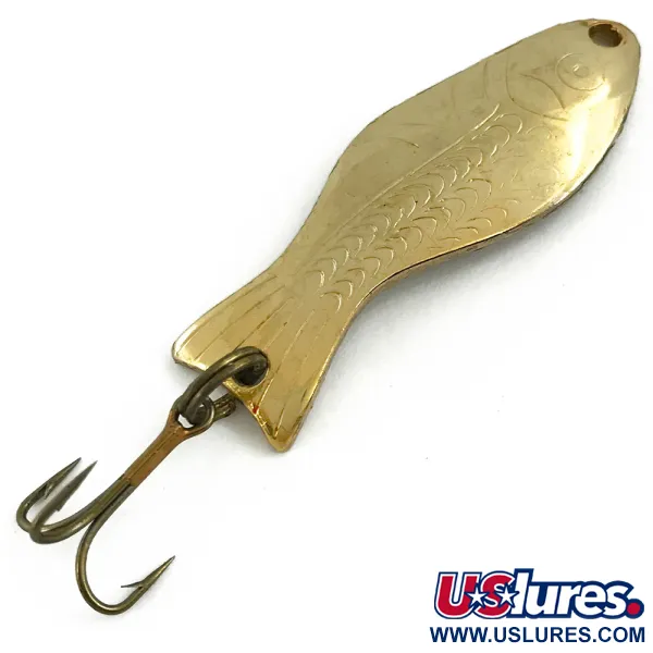 Vintage   Al's gold fish, 1/4oz Gold fishing spoon #5639
