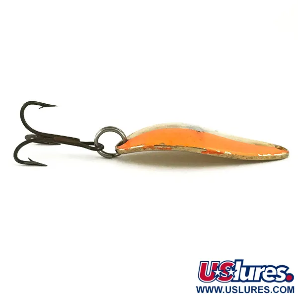 Vintage  Seneca Little Cleo, 1/4oz Gold / Orange fishing spoon #5648