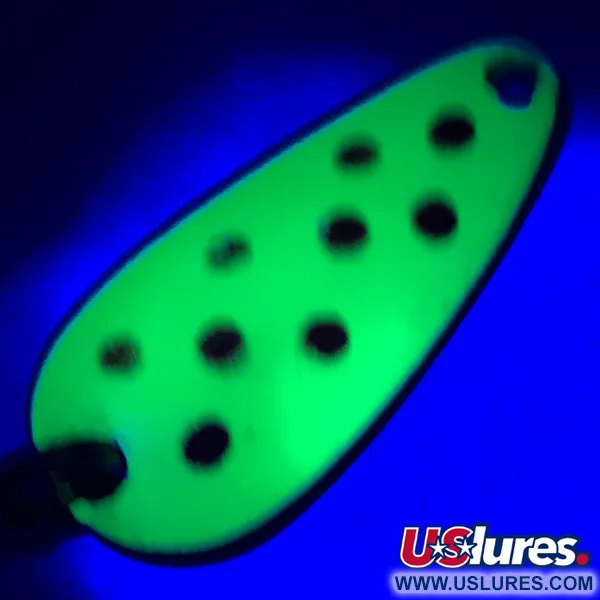 Vintage   Nebco Tor-P-Do 1 UV, 1/3oz Yellow / Red / Nickel fishing spoon #5676