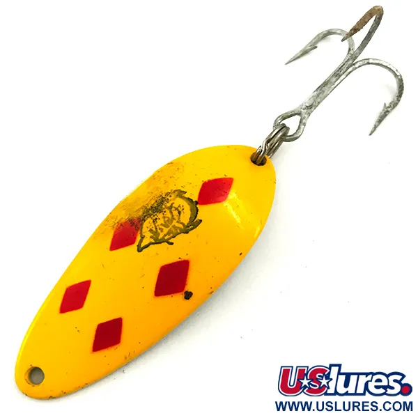 Vintage  Eppinger Dardevle Devle Dog 7600, 1/3oz Five of Diamonds fishing spoon #5678