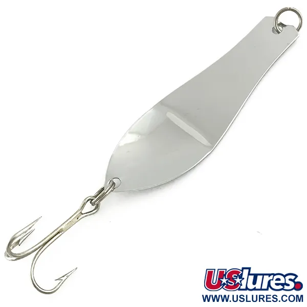 Vintage  Prescott Spinner Thin Doctor 165, 1/8oz Nickel / Red fishing spoon #5682