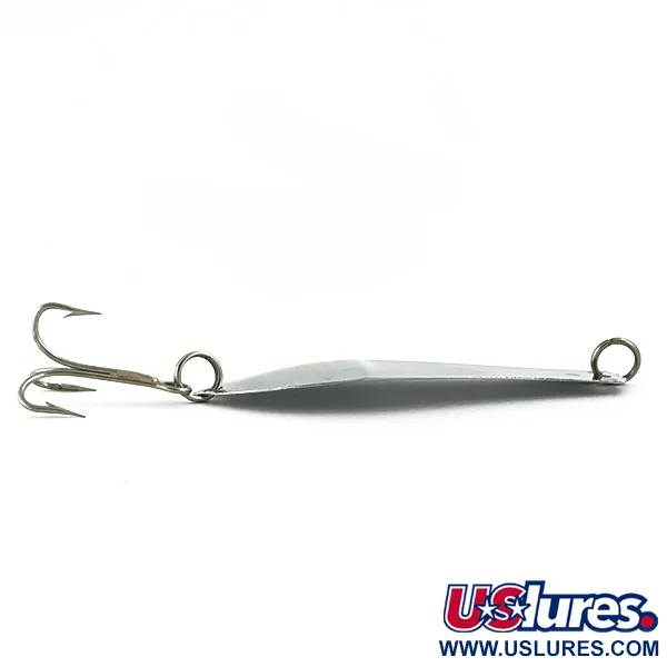 Vintage  Prescott Spinner Thin Doctor 165, 1/8oz Nickel / Red fishing spoon #5682