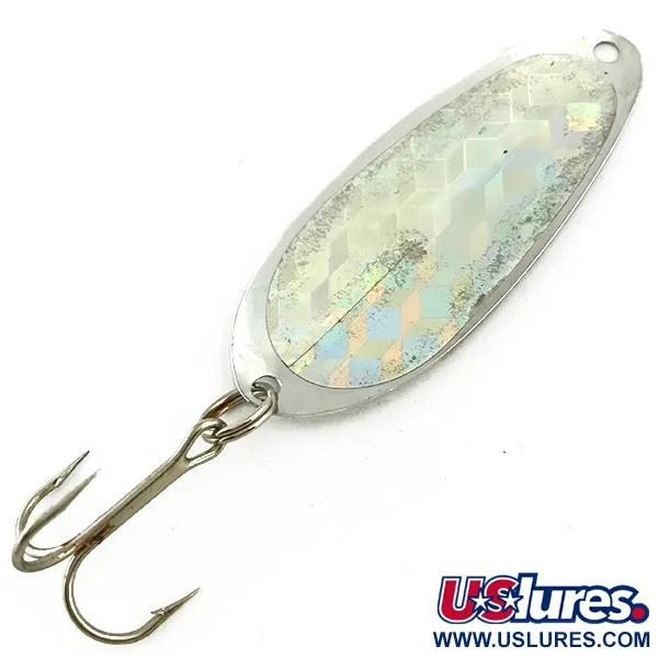 Vintage  Pro King Pro Spoon, 1/3oz Yellow / Green / Nickel fishing spoon #5690