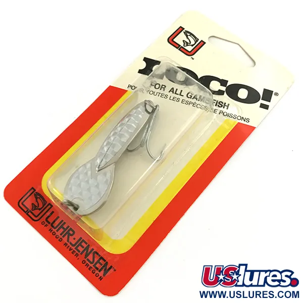   Loco 3 Luhr Jensen, 3/5oz Nickel / Hologram fishing spoon #5693