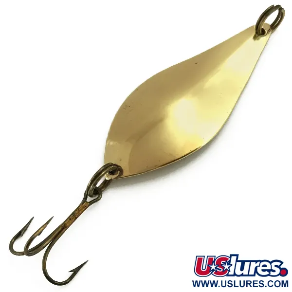 Vintage  Lanes Tackle & Bait Lane's Flasher, 1/2oz Gold fishing spoon #5716