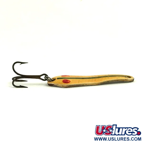 Vintage  Other Thommen Chelly, 3/16oz Yellow / Nickel fishing spoon #5717