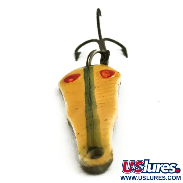 Vintage  Other Thommen Chelly, 3/16oz Yellow / Nickel fishing spoon #5717