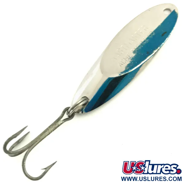 Vintage  Acme Kastmaster , 1/2oz Nickel / Blue fishing spoon #5719