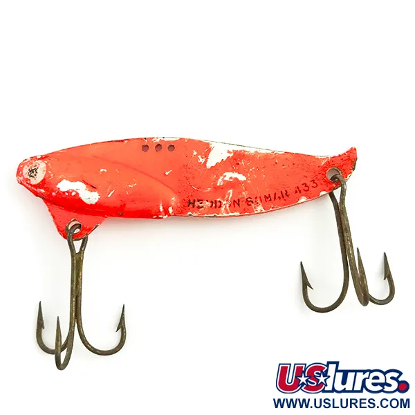 Vintage   Heddon Sonar 433 UV, 1/2oz Fluorescent Pink fishing spoon #5749