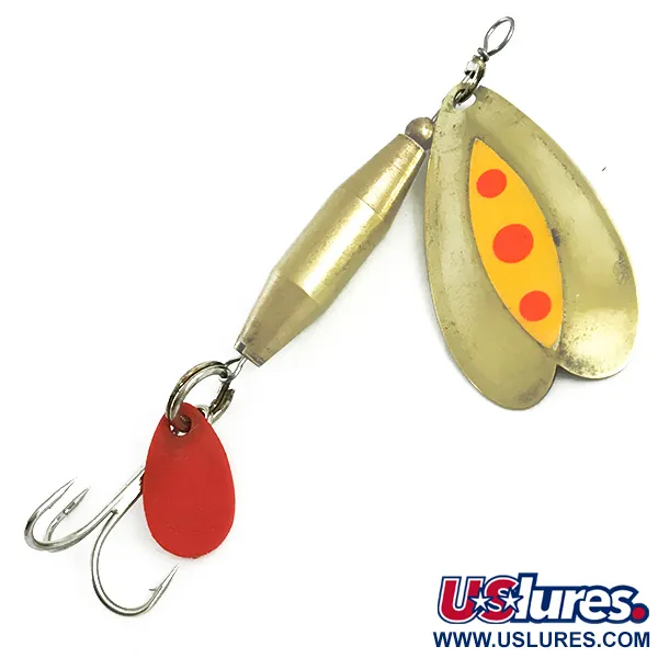 Vintage  Luhr Jensen Les Davis Bolo UV, 1/2oz Brass fishing spoon #5756