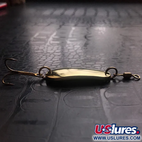 Vintage  Glen Evans Glen L Evans​ Sunbeam, 1/3oz Gold fishing spoon #5762