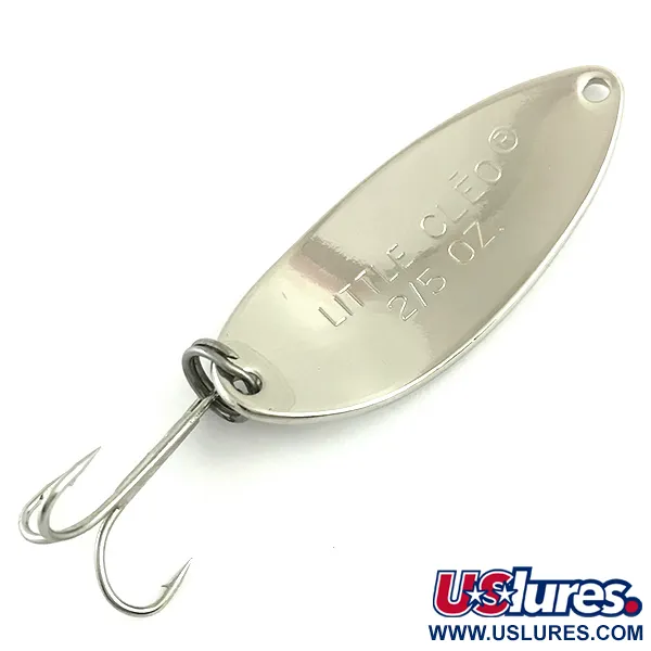Vintage   Acme Little Cleo, 2/5oz Nickel fishing spoon #5816