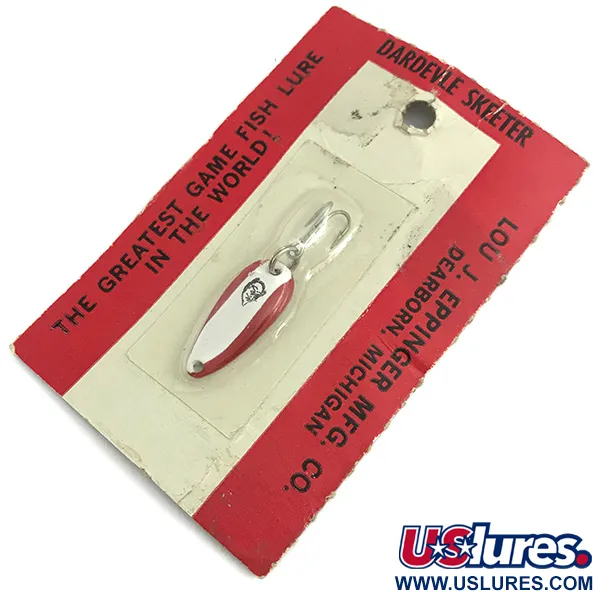  Eppinger Dardevle Skeeter, 1/16oz Red / White / Nickel fishing spoon #5837