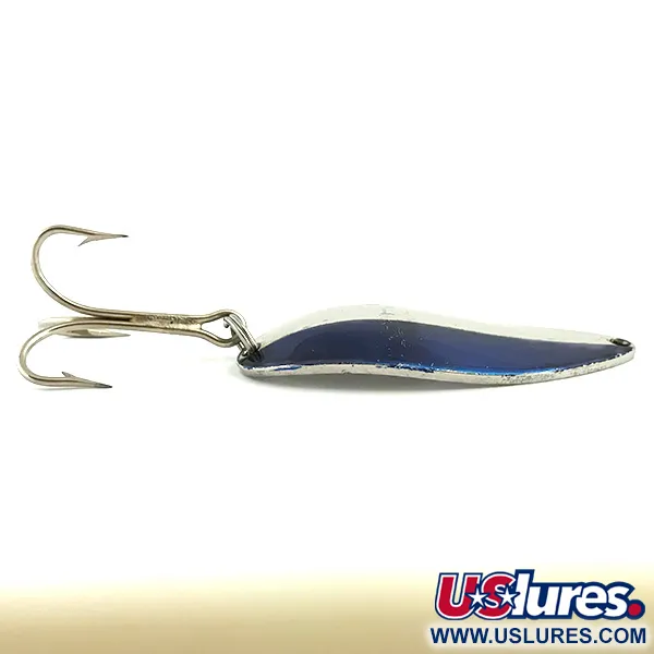 Vintage  Seneca Little Cleo (Hula Girl), 3/4oz Nickel / Blue fishing spoon #5846