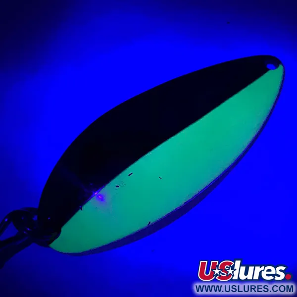 Vintage  Seneca Little Cleo (Hula Girl), 3/4oz Nickel / Green fishing spoon #5849