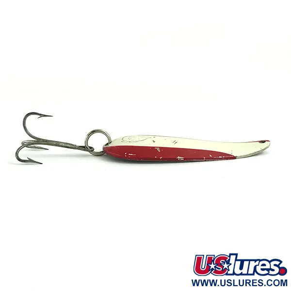 Vintage  Eppinger Dardevle Dardevlet , 3/4oz Red / White / Nickel fishing spoon #5872