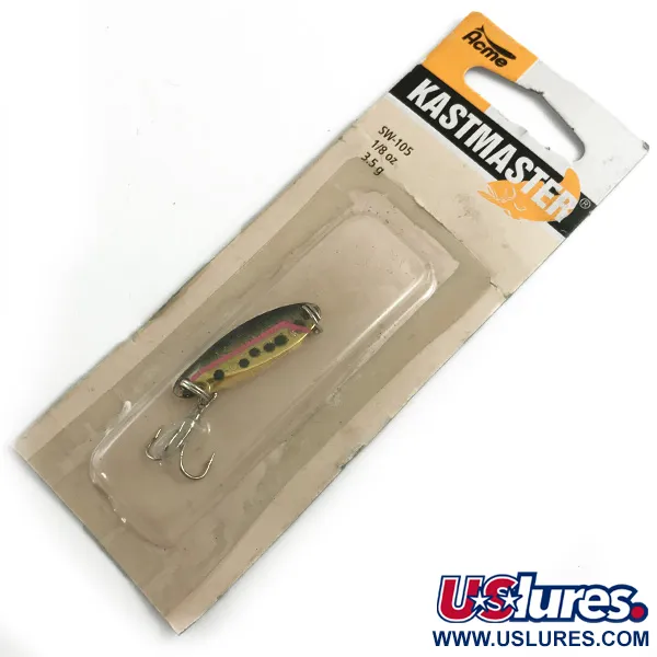  Acme Kastmaster , 1/8oz Rainbow Trout fishing spoon #5890