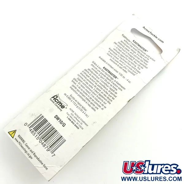  Acme Kastmaster , 1/4oz Gold fishing spoon #5893