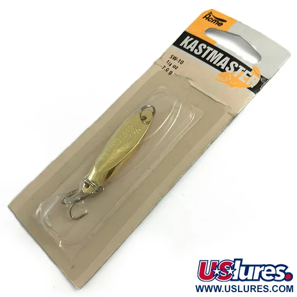  Acme Kastmaster , 1/4oz Gold fishing spoon #5893