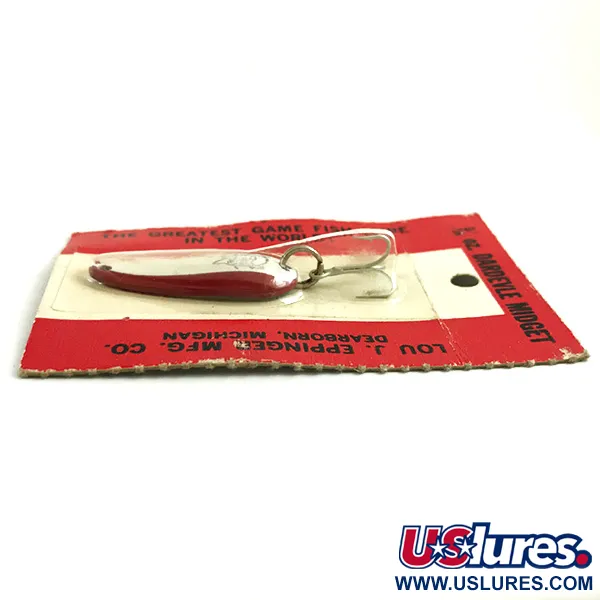  Eppinger Dardevle Midget, 3/16oz Red / White fishing spoon #5894