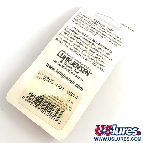  Luhr Jensen Loco 1UV, 1/8oz Perch fishing spoon #5900