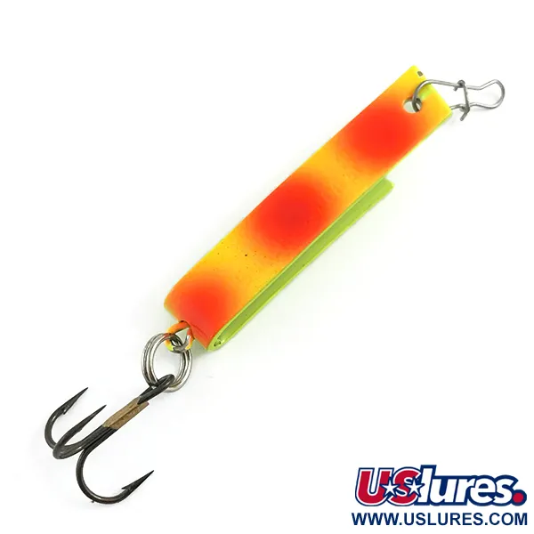 Vintage  South Bend Super-Duper 503 UV, 1/8oz Yellow / Red fishing spoon #5930