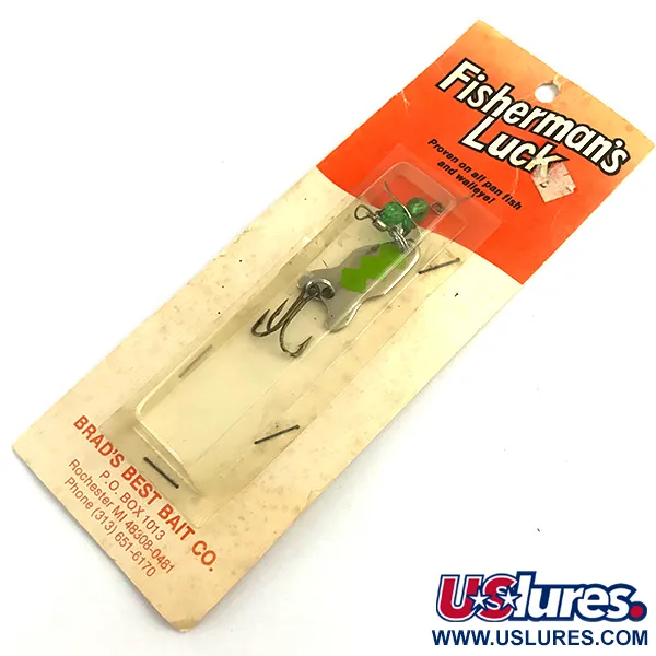  Brad’s Killer FISHERMAN'S LUCK UV, 1/4oz Nickel / Green fishing #5925