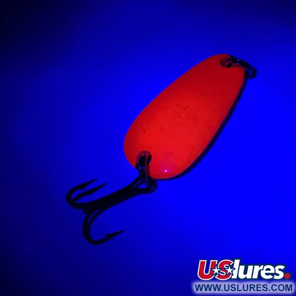 Vintage   Sølvkroken Spesial Classic UV, 1/4oz Red UV / Silver fishing spoon #5937