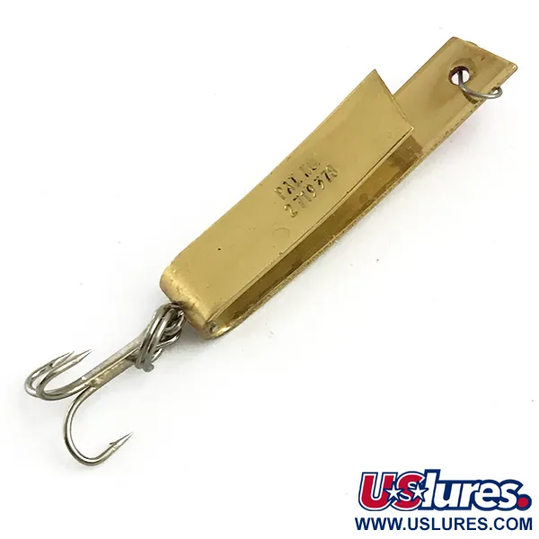 Vintage  South Bend Super-Duper 503, 1/8oz Gold / Red fishing spoon #5941