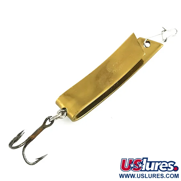 Vintage  South Bend Super-Duper 506, 1/4oz Gold / Red fishing spoon #5949