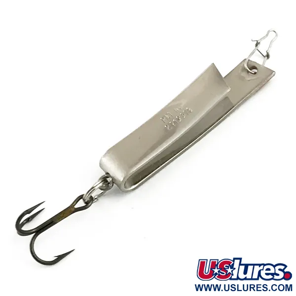 Vintage  South Bend Super-Duper 503, 1/8oz Nickel / Red fishing spoon #5950