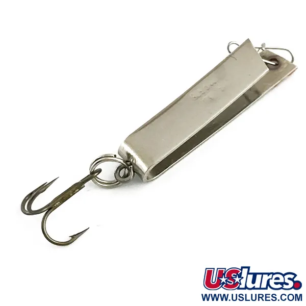 Vintage   Luhr Jensen Super-Duper 502, 3/32oz Nickel / Red fishing spoon #5953