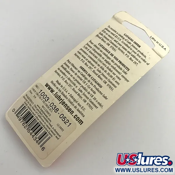  Luhr Jensen Krocodile Die #3 UV, 1/3oz Rainbow Trout fishing spoon #5958