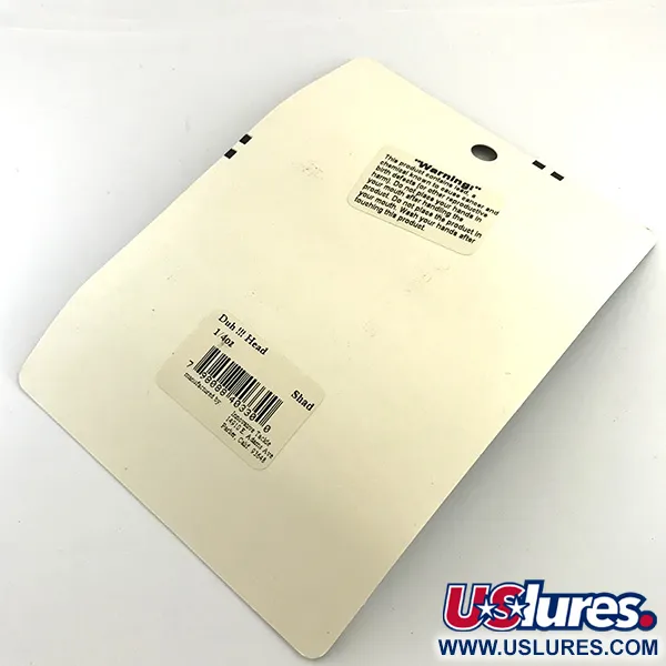  Other DUH!!! Head (jig heads kit), 1/4oz White / Black Metallic with Blue Glitter fishing #6047