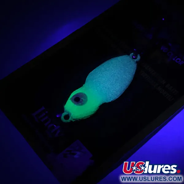  Lindy / Little Joe Frostee Jigging Spoon Glow, 1/4oz Chartreuse UV Glow in UV light, Fluorescent, Glow in Dark fishing spoon #5968