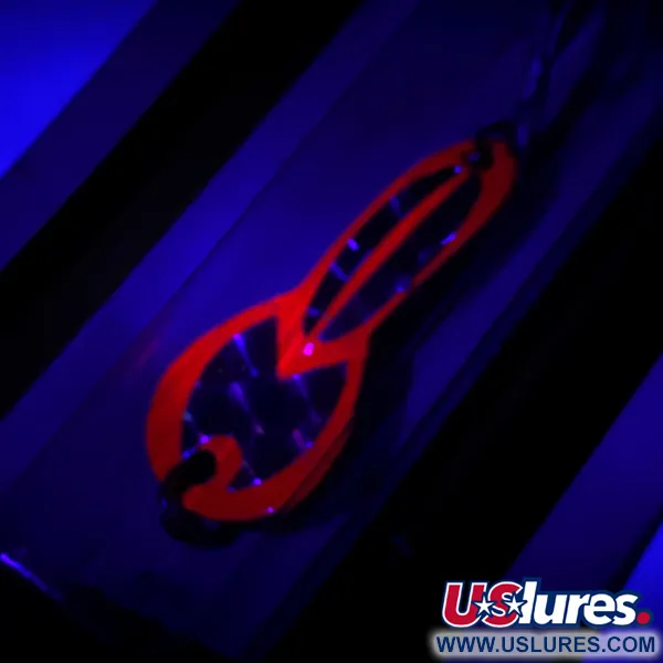  Luhr Jensen Loco 1 UV, 1/8oz Red / Hologram fishing spoon #5972